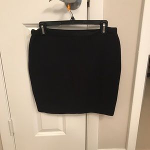 Black mini skirt!